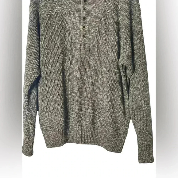 Red Head Men’s Brown Pullover Sweater With Buttons Size XL Cabin Outdoor Henley - Picture 5 of 10
